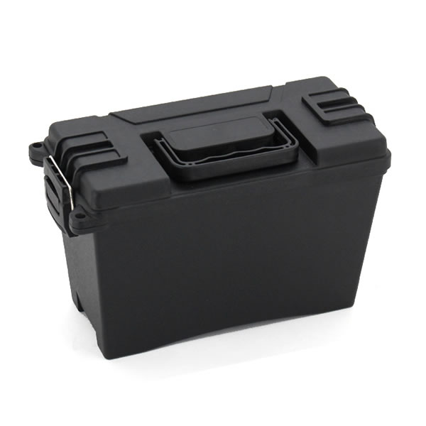 Ammo260PS lata de munición de plástico táctico, caja de herramientas de utilidad seca, soporte de caja de campo resistente al agua con cerradura utilizado en el coche, el hogar, al aire libre