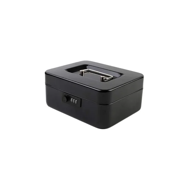 Mažo dydžio kasos dėžutė su nuimamu pinigų dėklu, pinigų seifas su kombinuotu užraktu C200-C