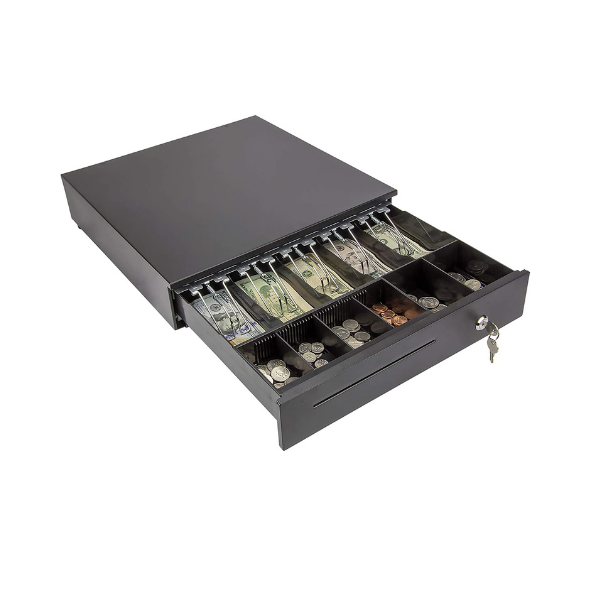 16'' Idrowa Lemali Lensimbi Lezinga Lokungena le-POS eline-5 Bill 6 Coin Removable Coin Tray CD-405M