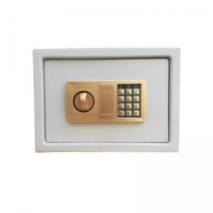 White golden color digital money safe electronic vault box with reset codes