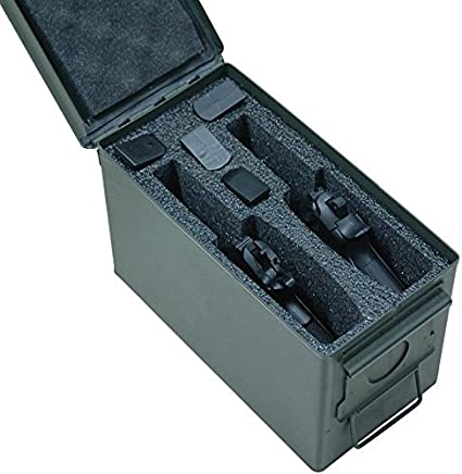 Tactical Plastic Ammo Can, Dry Utility Tool Box, Lockable Water Resistant Field Box Holder Used in Car, Home, Outdoor