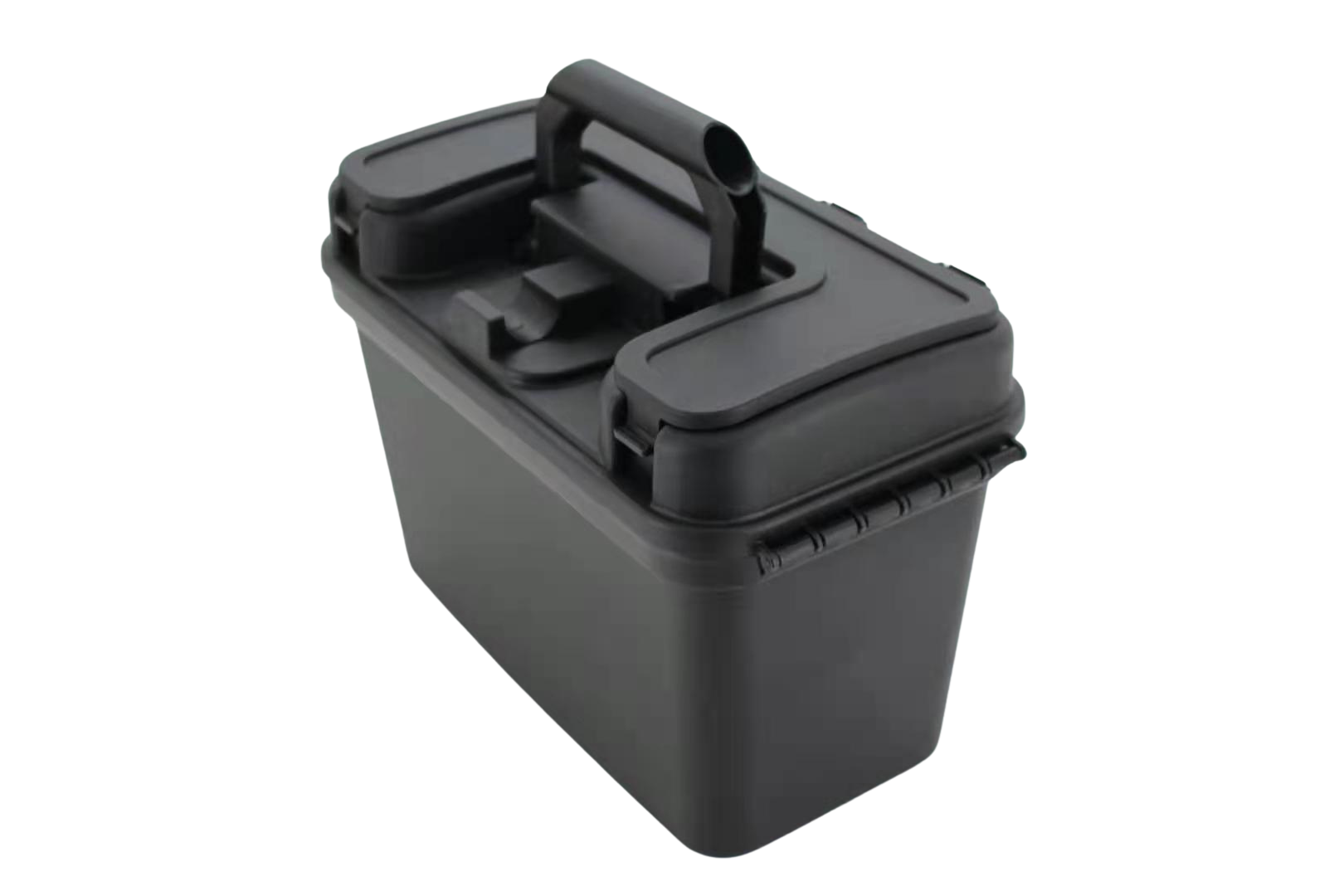 Ammo260P Tactical Plastic Ammo Can, Dry Utility Tool Box, Lockable Water Resistant Field Box Holder Used in Car, Home, Outdoor 